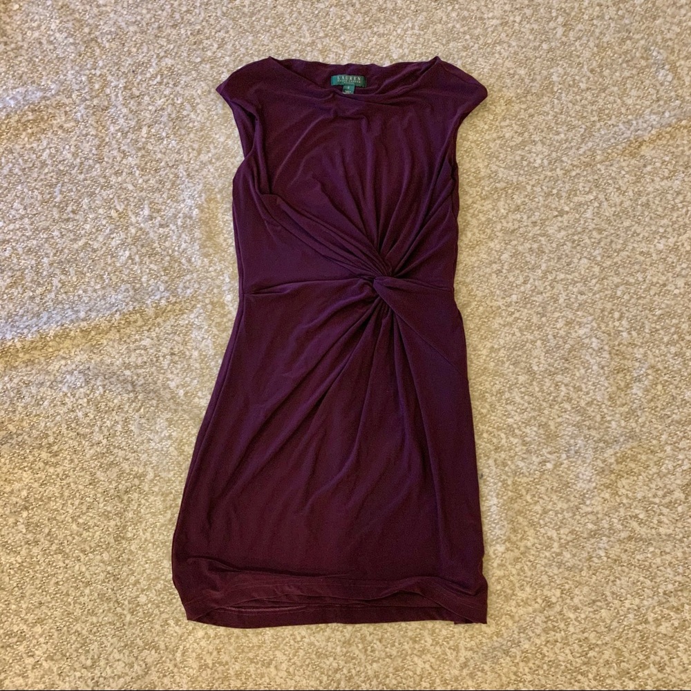 Lauren by Ralph Lauren dress w/knot detail, sz 6